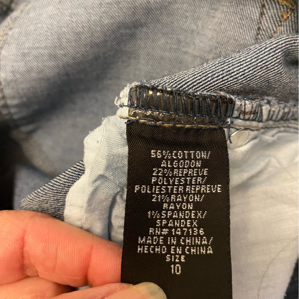 1822 Women’s Denim Ankle Blue Jeans Sz 10 - Picture 8 of 9
